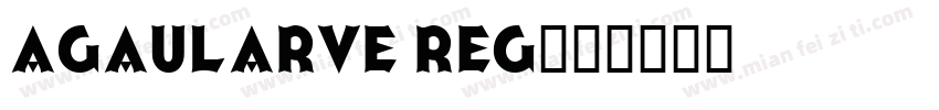 Agaularve Reg字体转换